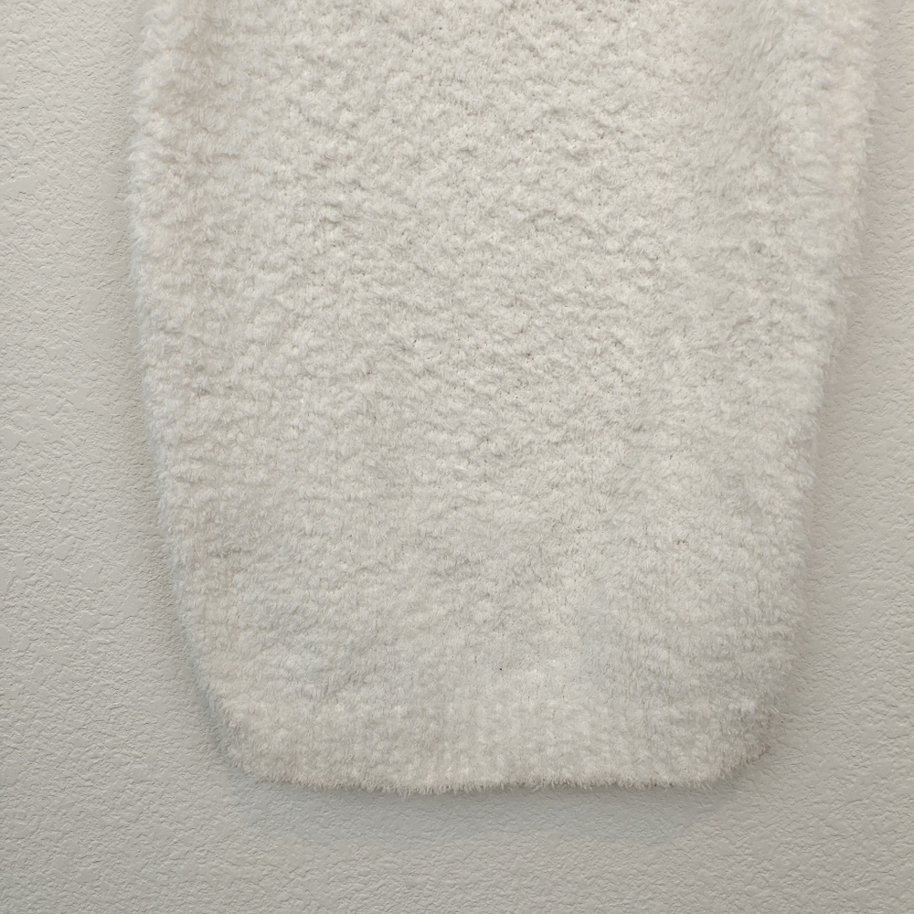 Meshki Fuzzy Teddi White Short Sleeve Bodycon Mini Dress Size Small Women's - Picture 4 of 13